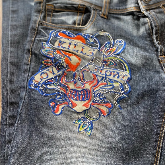 Vintage Ed Hardy Straight Leg Jeans - Picture 3 of 7